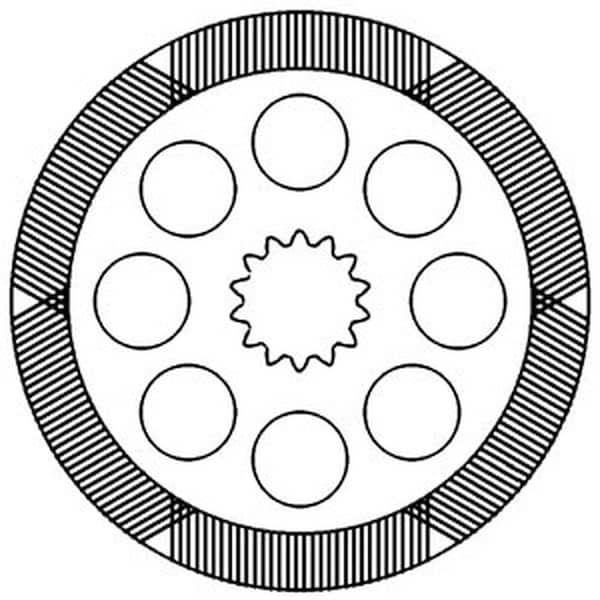 Aftermarket Brake Disc Fits Massey Ferguson 2640 3125 3140 3505 3545 3630 3645 3386897M92 - main